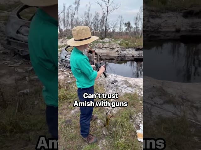 Almost went wrong #amish #amishdude #fakegun #dannyduncan