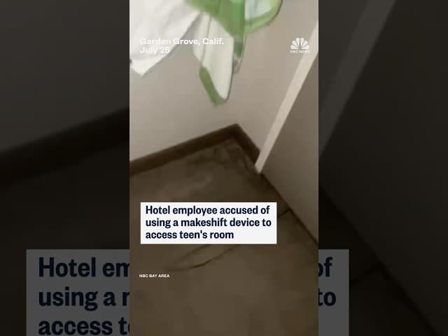 Hotel employee accused of using a makeshift device to access teen's room