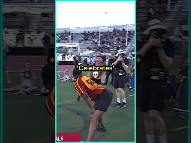 Wardrobe Celebrates After Scoring a Goal! 😂😭
