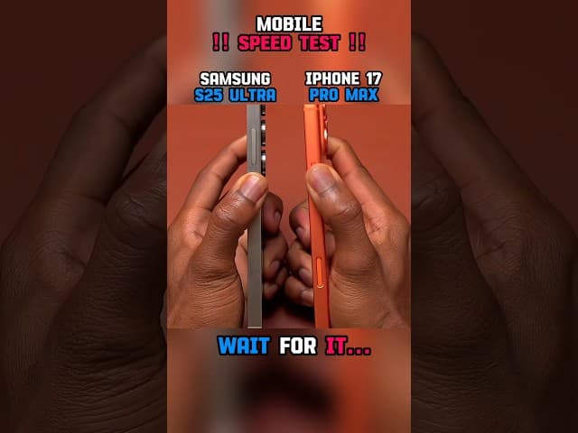 ☠️⚡ IPHONE 17 PRO MAX VS SAMSUNG S25 ULTRA SPEED TEST!!