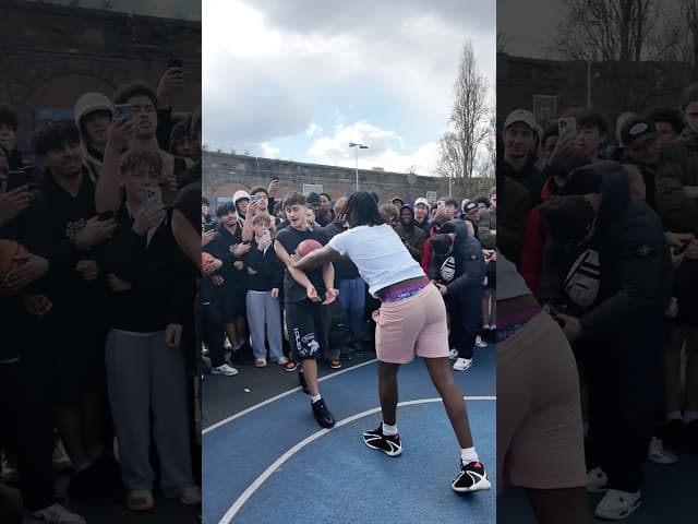 LONDON BULLY Waited a Week to Play Me 1v1…🙂‍↔️👿 #streetball #basketball