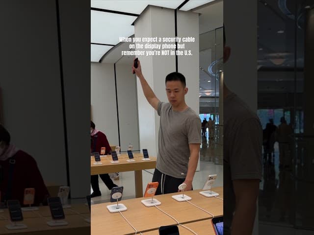 Too used to security cables