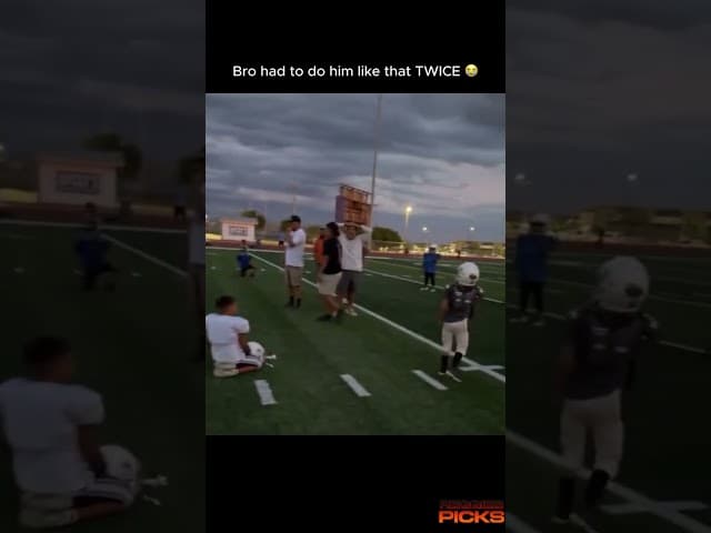 Double concussion 😂😱 #americanfootball #crazycelebration #nfl #highschoolfootball #sports #footbal