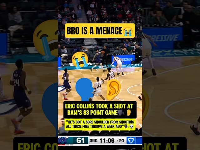 Eric Collins TROLLING Bam Adebayo🗣👂