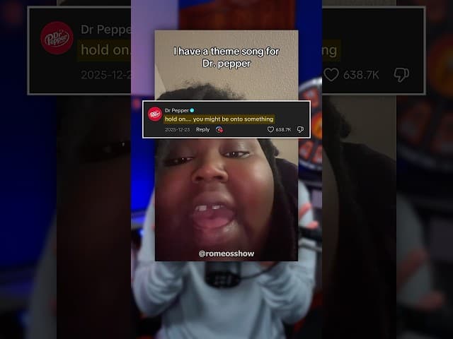 TikTok Jingle Becomes a Dr Pepper Ad 🔥