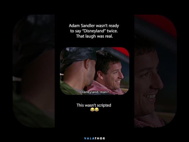 Adam Sandler Laughing for Real in This Scene