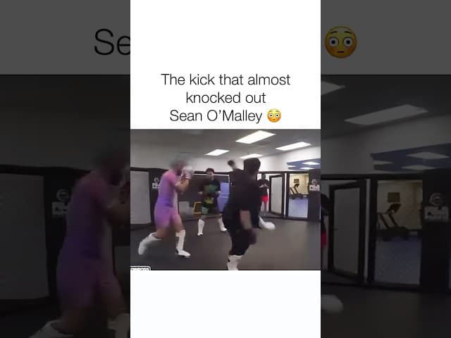 The kick that almost knocked out Sean O’Malley 😳. #ufc #mma #seanomalley #adinross