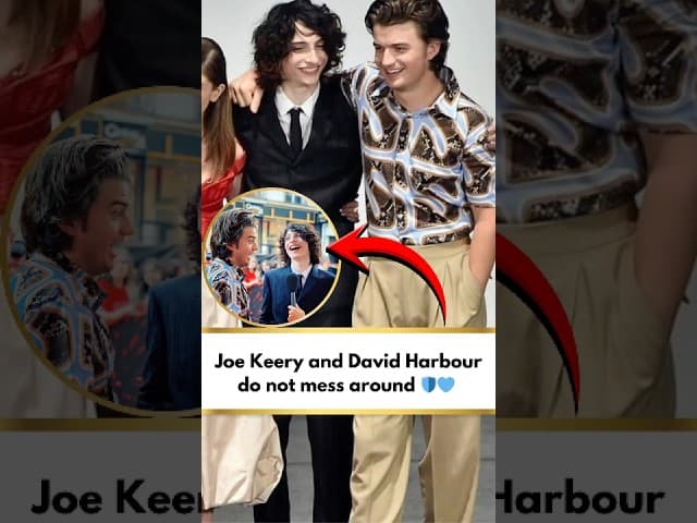 Joe Keery and David Harbour do not mess around 🛡️💙 #FinnWolfhard