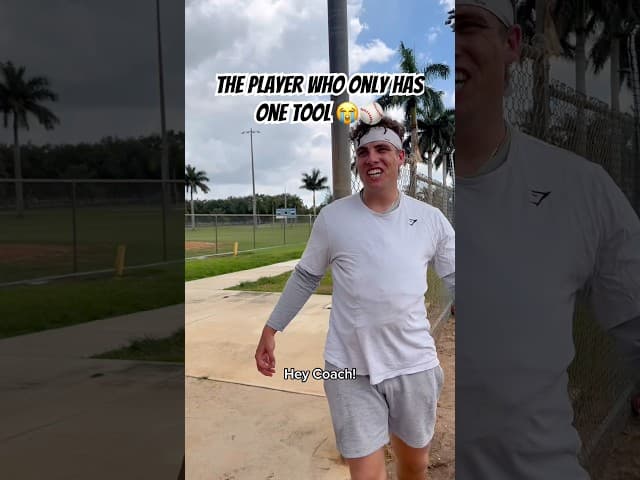 Dude only has ONE tool!😭⚾️ #baseball #baseballszn #baseballlife #viralshort #sports #athlete