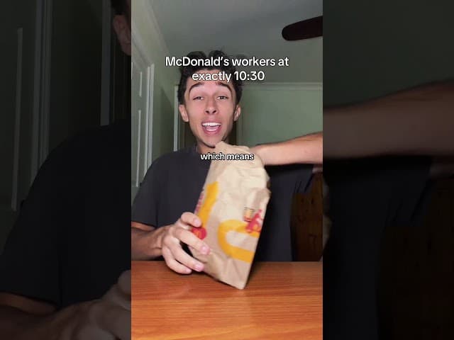 McDonald’s workers at 10:30.. 🍔😭 #relatablestories #comedy #funnymemes