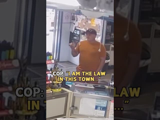 Cop Threatens Business, Gets Fired #shorts
