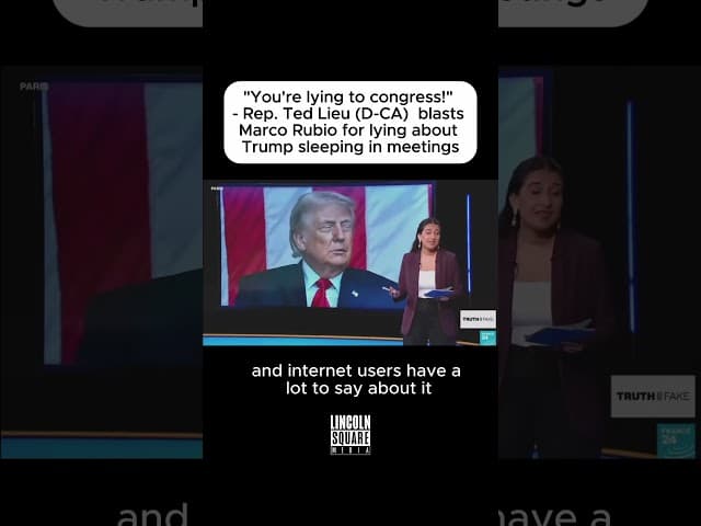 SLEEPY DON gets CALLED OUT by Ted Lieu #trump #marcorubio #tedlieu  #sleepydon