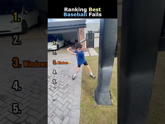 Ranking Best Baseball Fails