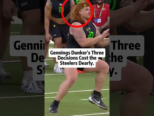 Gennings Dunker’s three decisions cost the steelers. #shorts#genningsdunker#nfldraft#sports#nfl