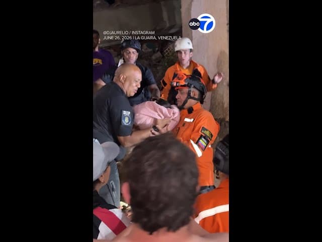 18-day-old baby handed to father after rescue from rubble of Venezuela earthquakes
