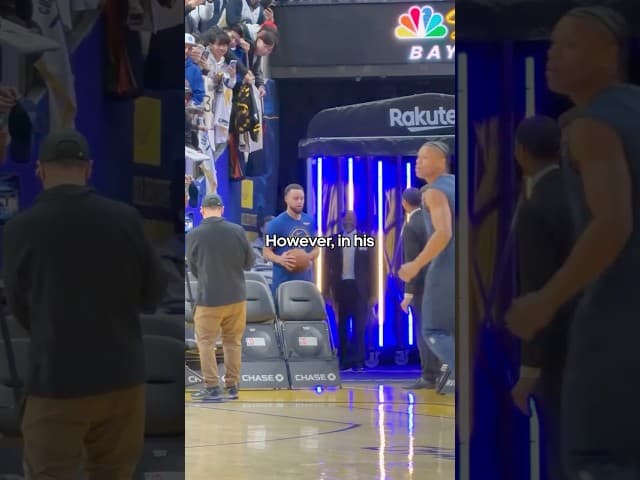 Steph Curry Hits Full Court Tunnel Shot!