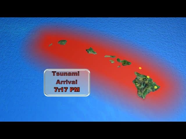 Tsunami Warning for Hawaii following a 8.7M earthquake hits Russia