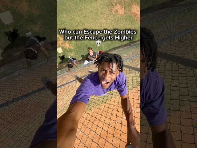 Who can Escape Zombies but the Fence gets Really High 💀 @cobytatum @pronobi1