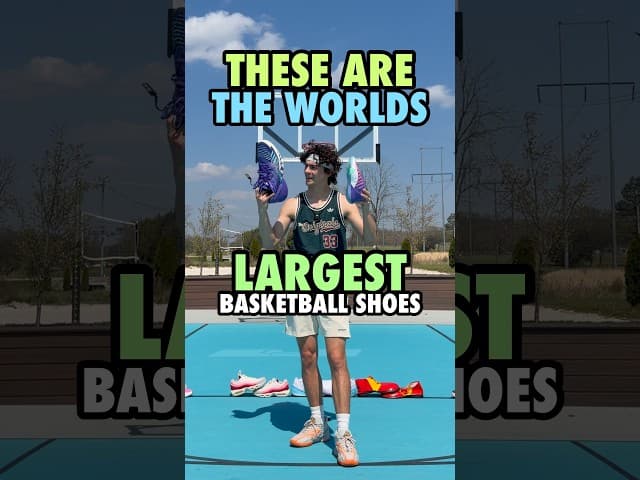 Dunking in the Worlds LARGEST Shoes