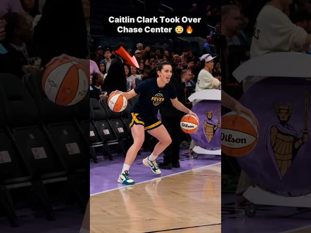 This Chase Center Moment Is Pure Madness 👀 #caitlinclark