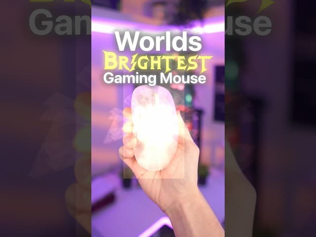 I Made the Worlds BRIGHTEST Gaming Mouse… #gaming #pcgaming #pcgamer #gamingmouse #mousegaming