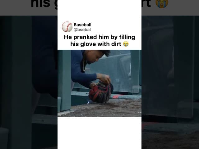 Pranked Him 🤣 #baseball