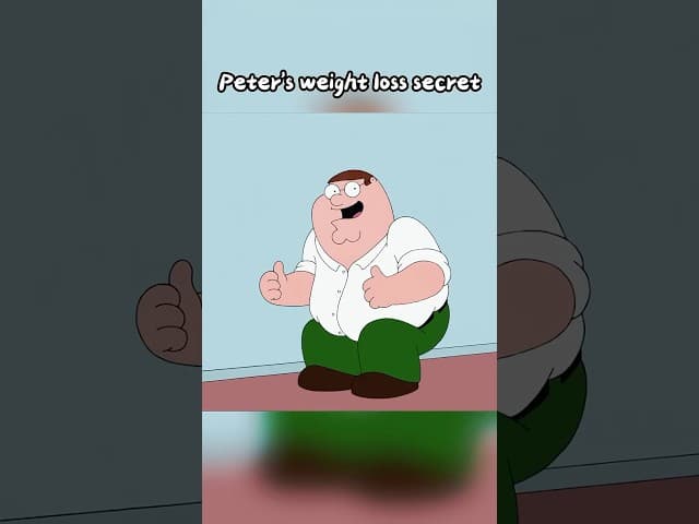 Peter’s weight loss secret