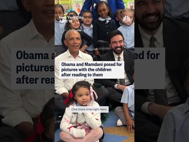 Obama and Mamdani meet preschoolers in the Bronx