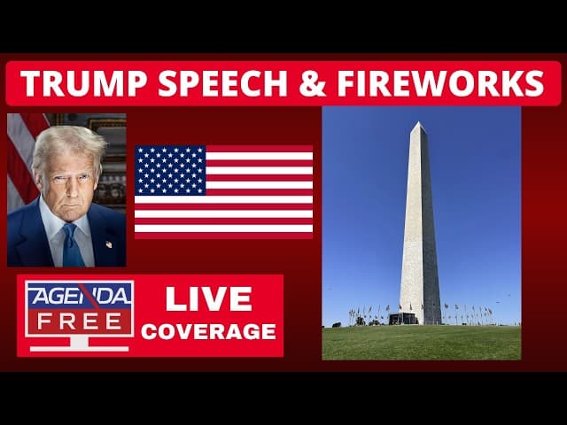 Trump Speech & Fireworks for America’s 250th Birthday - LIVE Breaking News July 4th Coverage