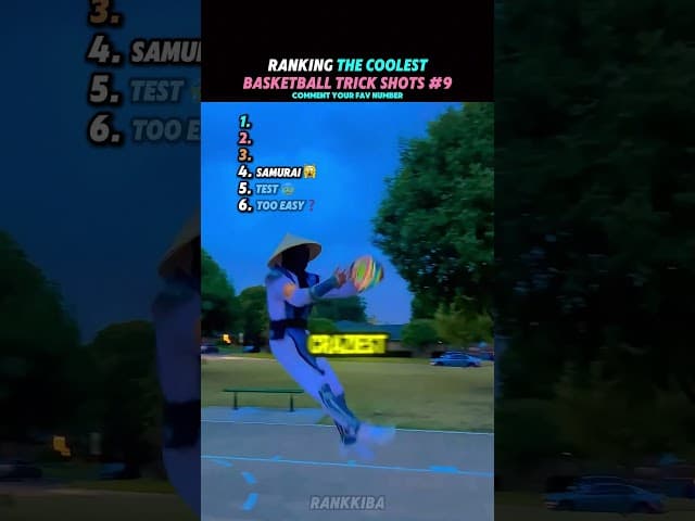Ranking The Coolest Basketball Trick Shots Part 9😂🧡🤯