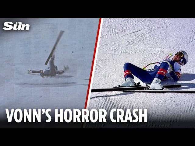 Lindsey Vonn screams in pain as horror crash ends Winter Olympics dream