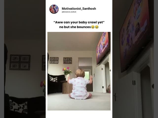 This Baby Said "Who Needs Crawling?" 😂👶 | #shorts #viral
