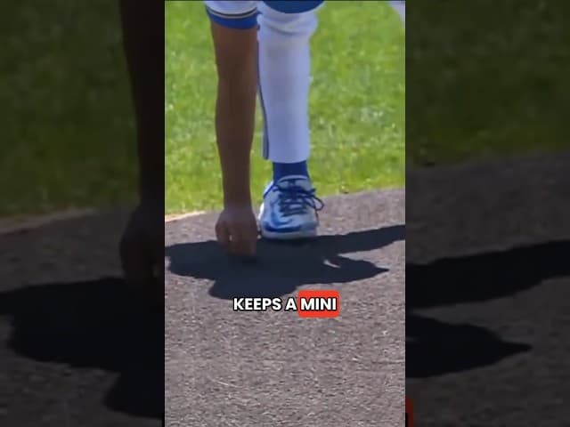 His mini dinosaur gives him confidence! #shorts #mlb #ucla