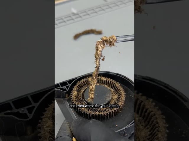 How to clean your laptop fans #pc #tech #technology #shorts