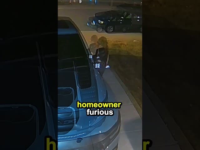 The doorbell camera captured the moment!