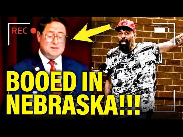 GOP Rep gets BOOED ON STAGE at TOWN HALL…IN NEBRASKA!!