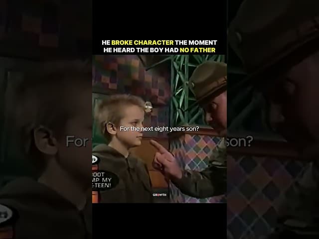 He Broke Character The Moment He Heard The Boy Had No Father.