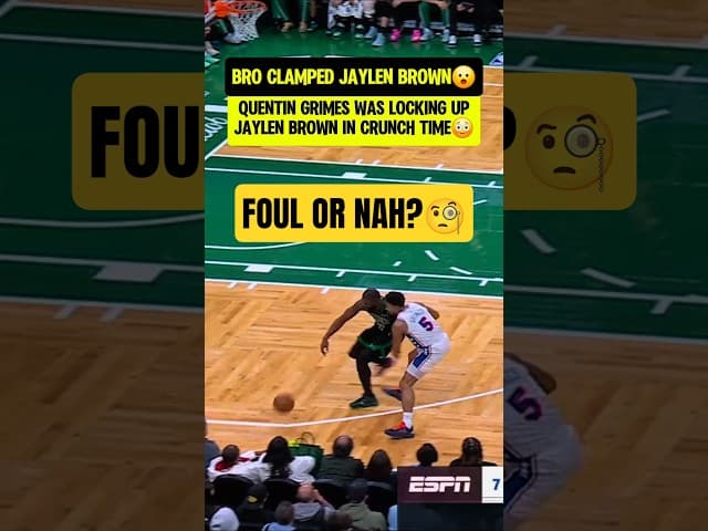 Elite defense or was JB getting FOULED?🤔