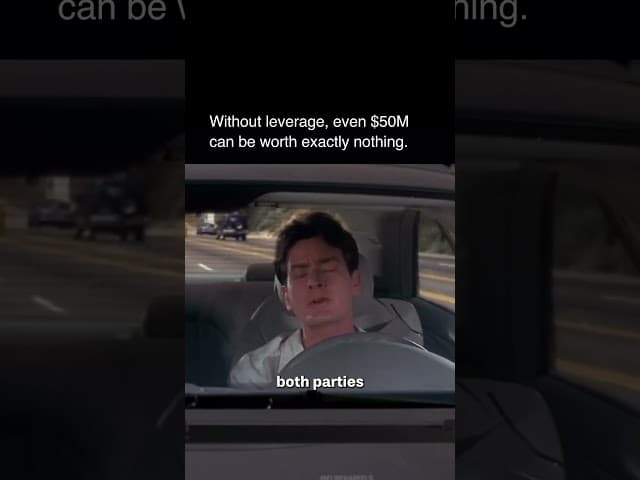 He explained LEVERAGE better than college professors