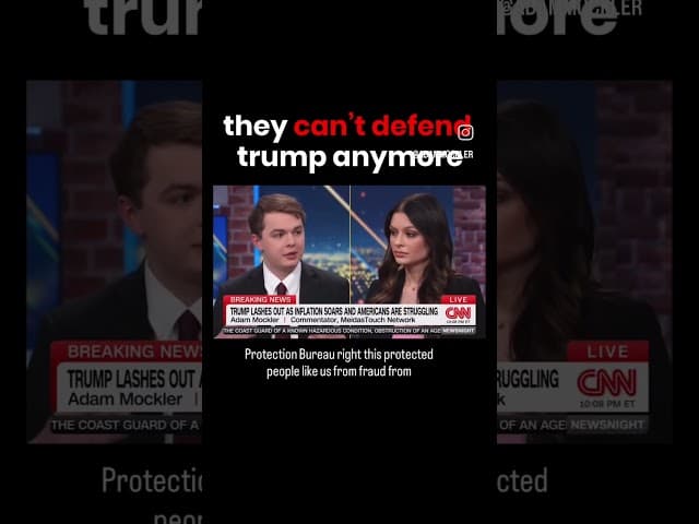 “THEY CAN’T DEFEND TRUMP ANYMORE?” 😳📉 #Trump #Politics #Inflation