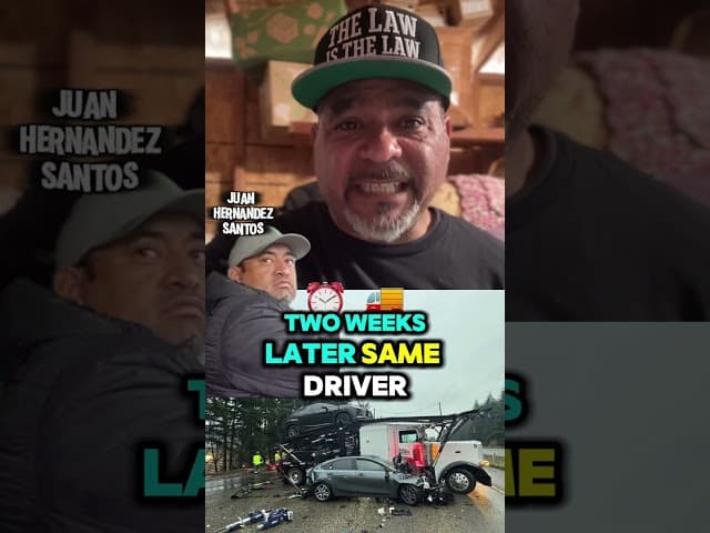 Trooper Told Him "You Can't Drive" Two Weeks Later He Rear-Ended a School Bus on I-5 #trucking #CDL 
