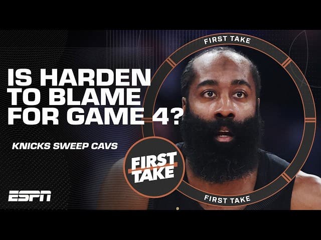 Stephen A. blames James Harden for the Cavs' Game 4 loss 😳 | First Take