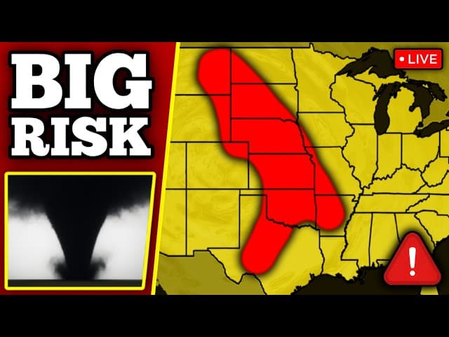 🔴 BREAKING TORNADO THREAT COVERAGE - Strong Tornadoes Possible With LIVE Storm Chasers...