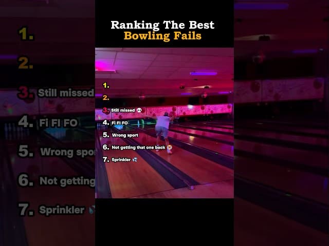 Ranking The Best Bowling Fails
