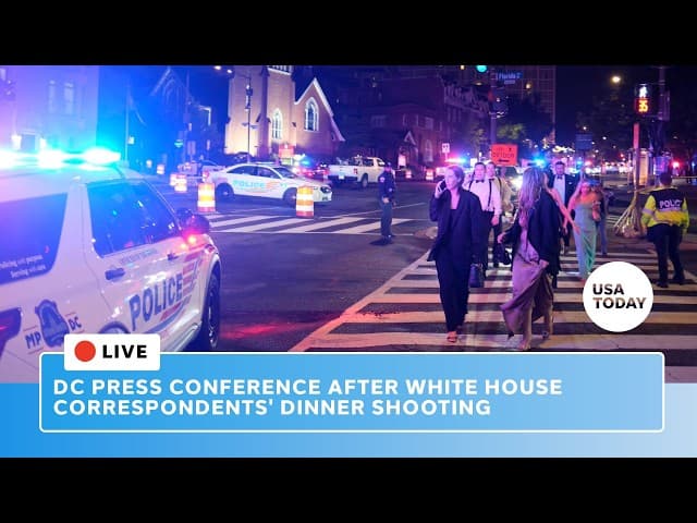 Live: View of the White House after correspondents dinner shooting forced Trump, Vance evacuation