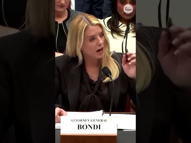Lawmaker walks out of Pam Bondi hearing