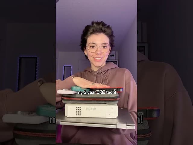 his fav is his purple phone and the switch! 🎮📱#tech #iphone #gameconsole #nintendo