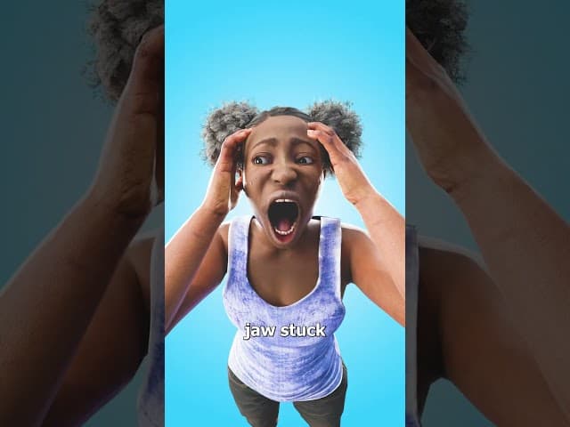 The Yawn That Locked Her Jaw 😨