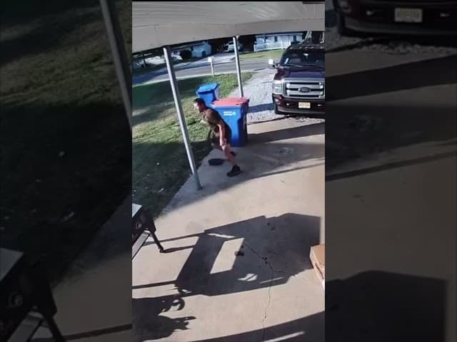 UPS DRIVER DEFENDS HIMSELF FROM DOG ATTACK! #WhatchuMean