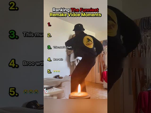 Ranking The Funniest Remake Vidoe Moments #shortvideos